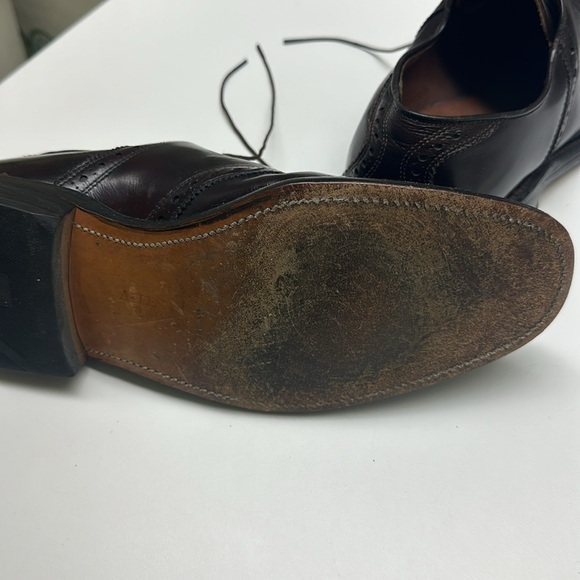 Allen Edmonds Men’s Saddle Oxfords – Brown Leather, Size 8 B - Picture 11 of 12